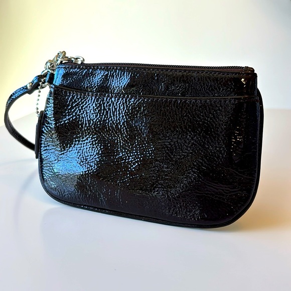 Coach | Patent Leather Wristlet in Mahogany - Picture 1 of 8